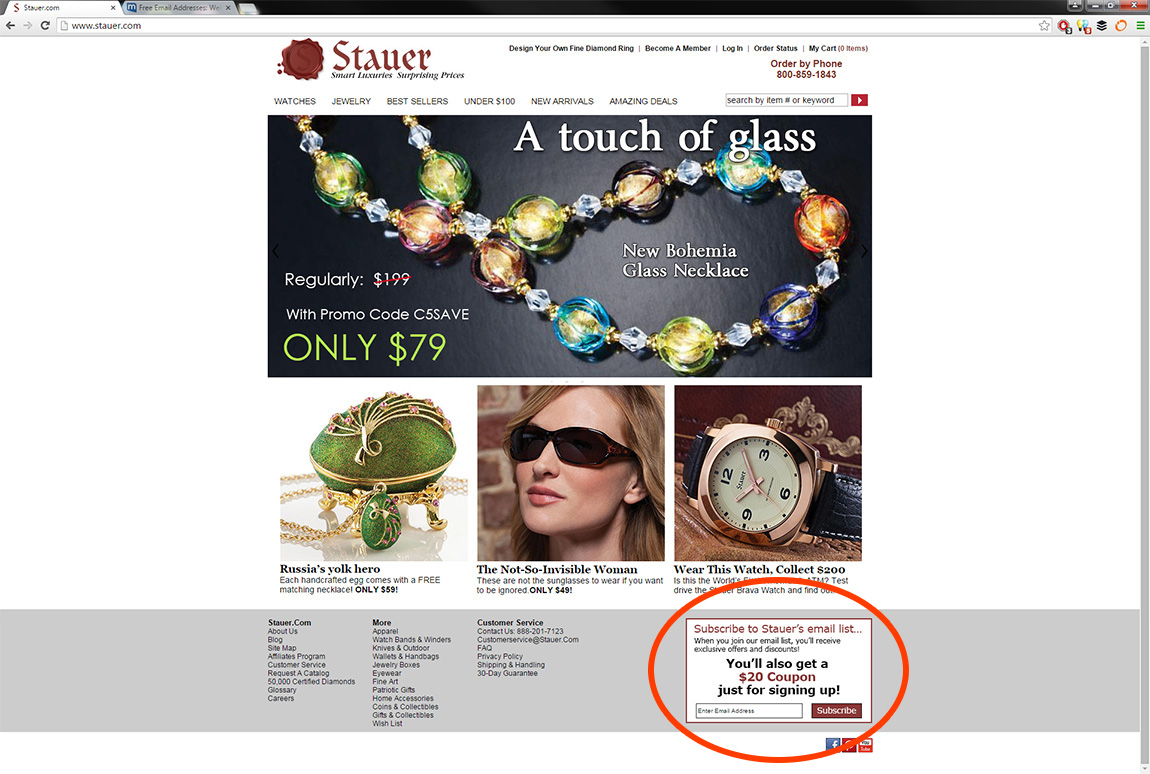 Stauer Homepage