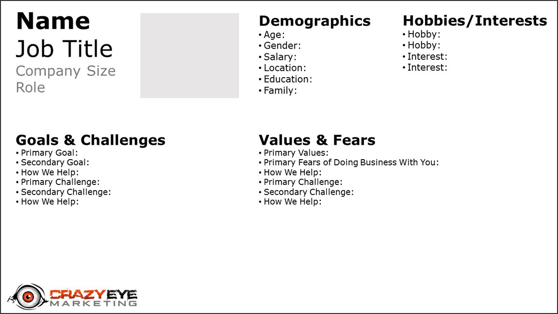 Marketing Persona Template